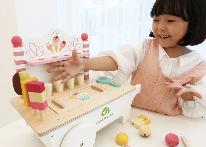 Ice Cream Cart Wood Toy by Tender Leaf Toys