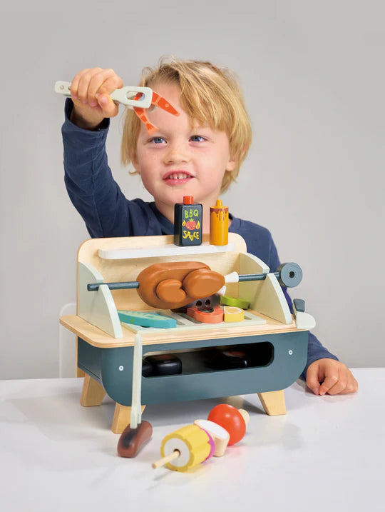 Barbeque Play Set Wood Toy by Tender Leaf