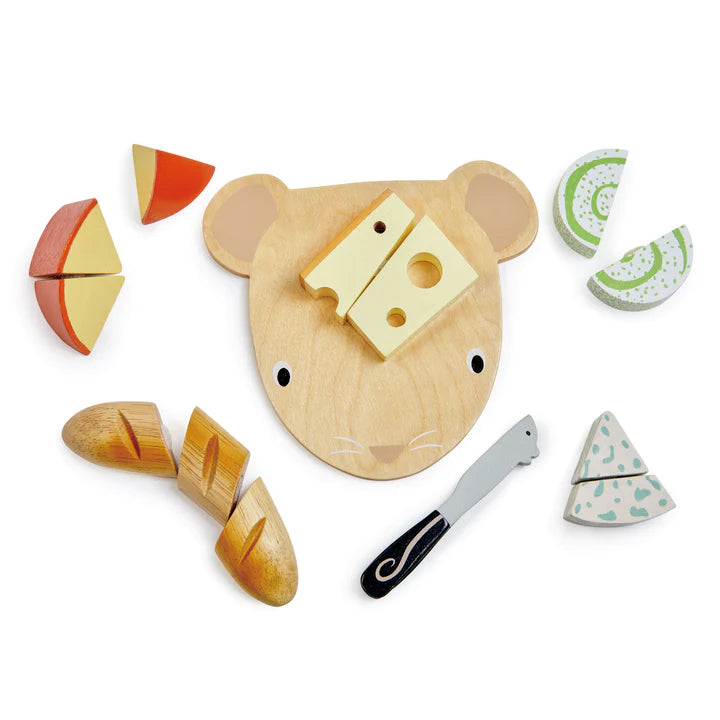 Cheese Chopping Board Wood Toy by Tender Leaf Toys