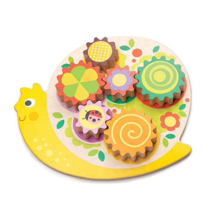 Snail Whirls Wood Toy