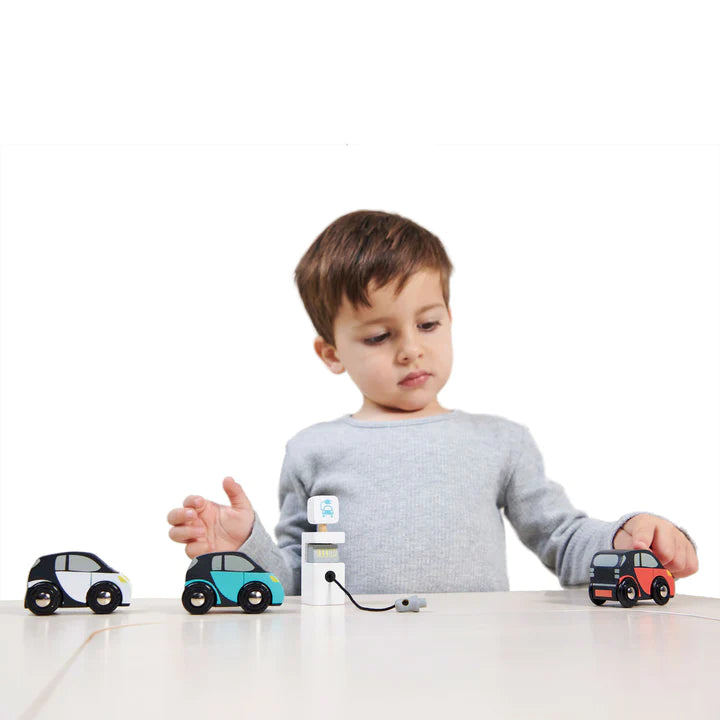 Smart Car Set Wood Toy by Tender Leaf Toy