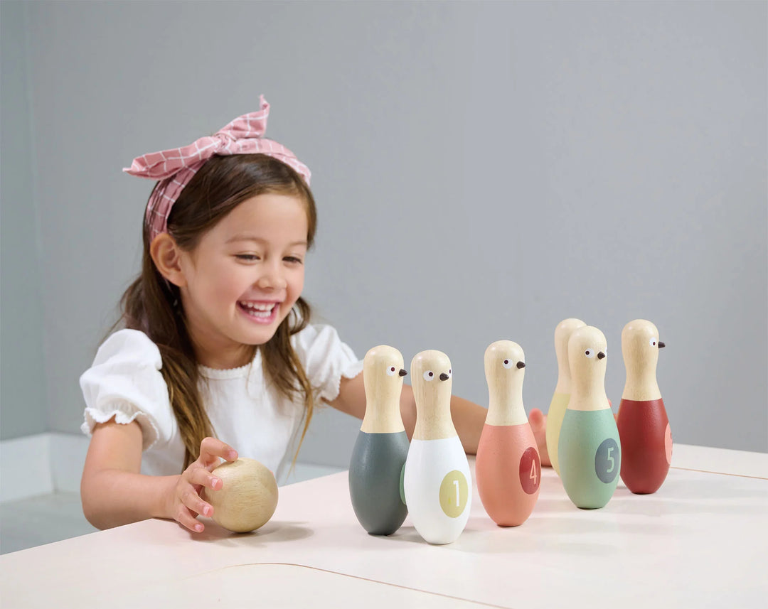 The Birdie Skittles Wood Toy by Tender Leaf Toys