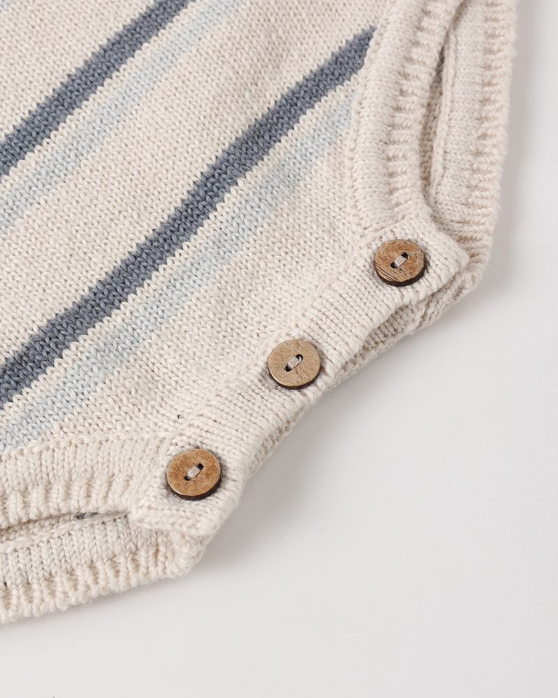 Tatum Romper Ocean Stripe by Quincy Mae