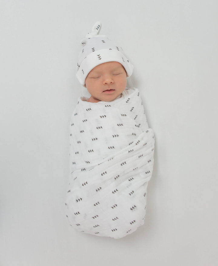 Tiny Arrows Muslin Swaddle Blanket