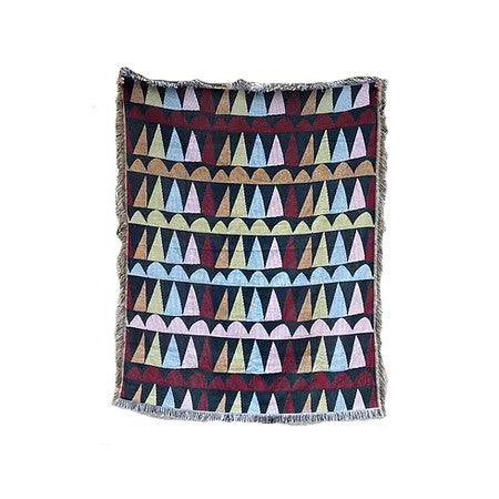 Tri-Scallop Woven Throw Blanket by Lady Thom