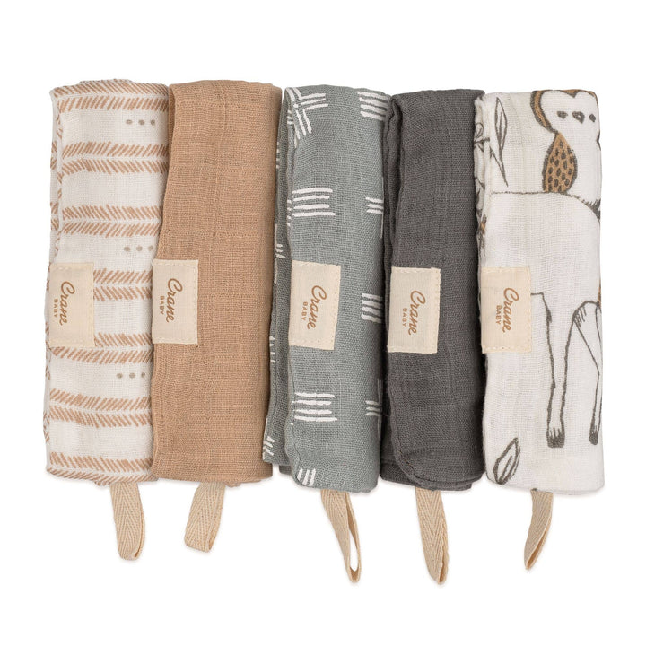 Wash Cloth 5-pc. Set - Woodland Animal