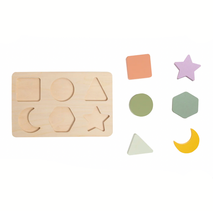 Wooden Shapes Puzzle by Pearhead