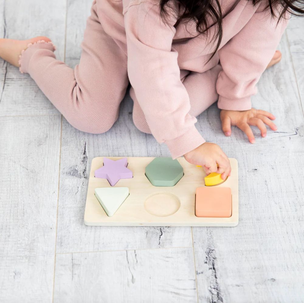 Wooden Shapes Puzzle by Pearhead