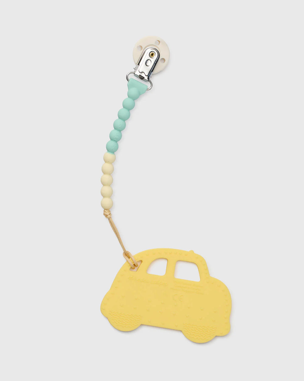 Yellow Taxi Teether & Clip by Loulou Lollipop