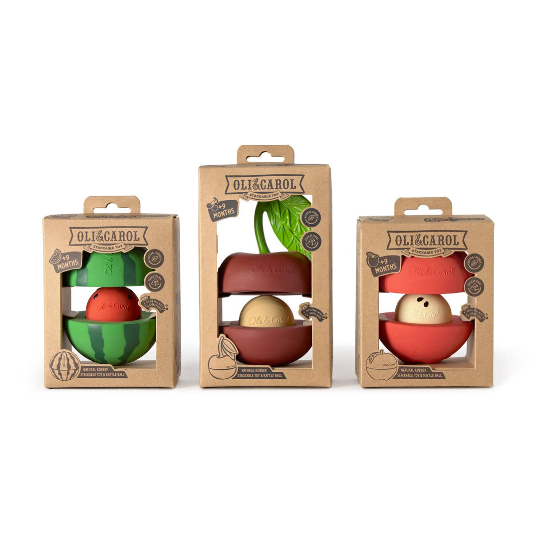 Apple Stacking Toy & Rattle Ball