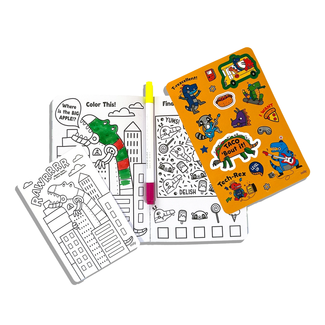 Robo Dinos Let's Go Activity and Coloring Kit
