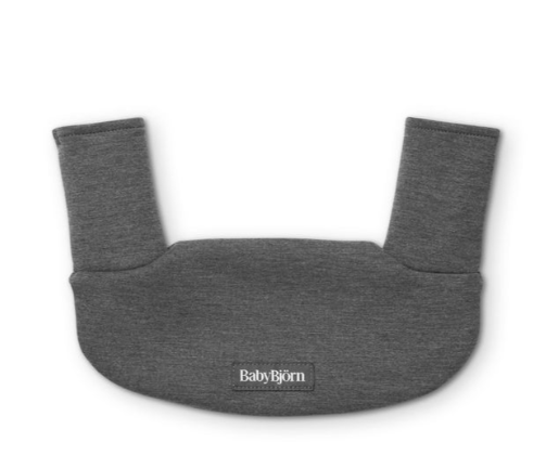 grey teeting bib by baby bjorn