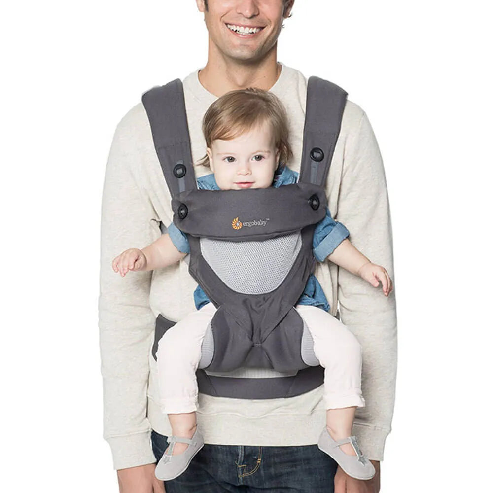 baby carrier 360 ergobaby Ergobaby Four Position 360 Cool Air Mesh Baby Carrier Carbon Grey