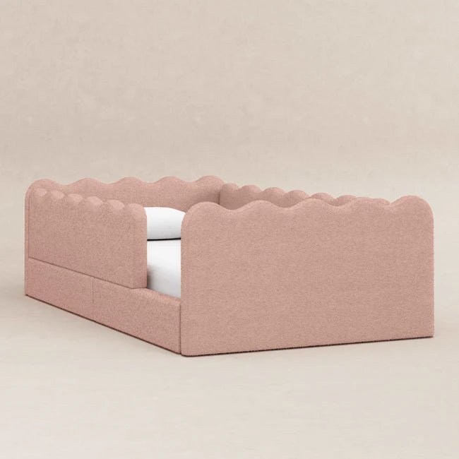 Rizo Montessori-Inspired Twin Floor Bed with Guardrails