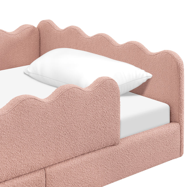 Rizo Montessori-Inspired Twin Floor Bed with Guardrails