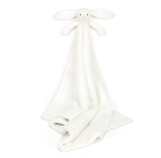 White Bashful Luxe Bunny Luna Blanket - Babesta