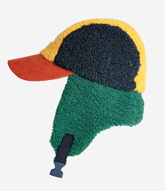 Color Block Sheepskin Chapka by Bobo Choses