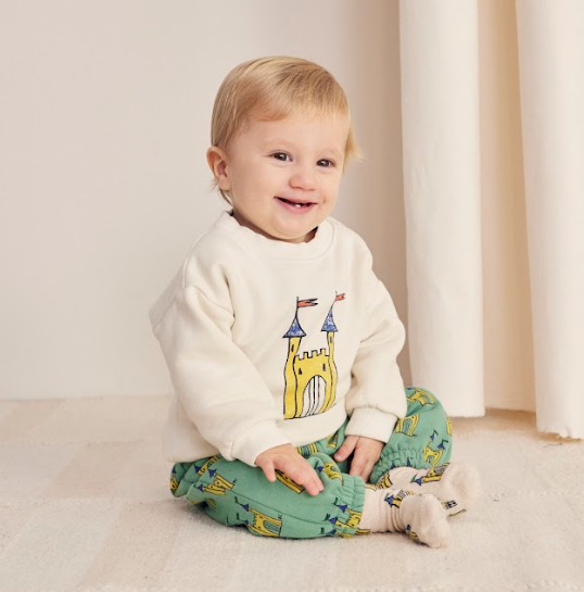 Baby Faraway Castle Sweatshirt by Bobo Choses