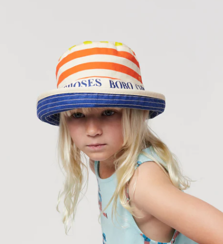 Stripes Reversible Hat by Bobo Choses