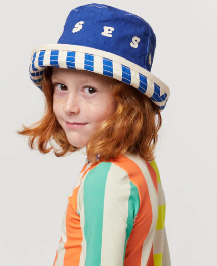 Stripes Reversible Hat by Bobo Choses