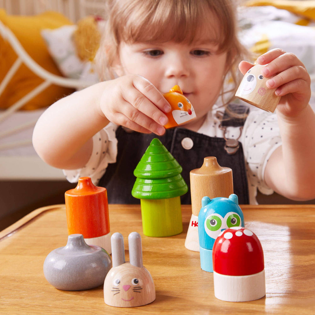 Forest Animals Wooden Stacking Toy by HABA USA at Babesta