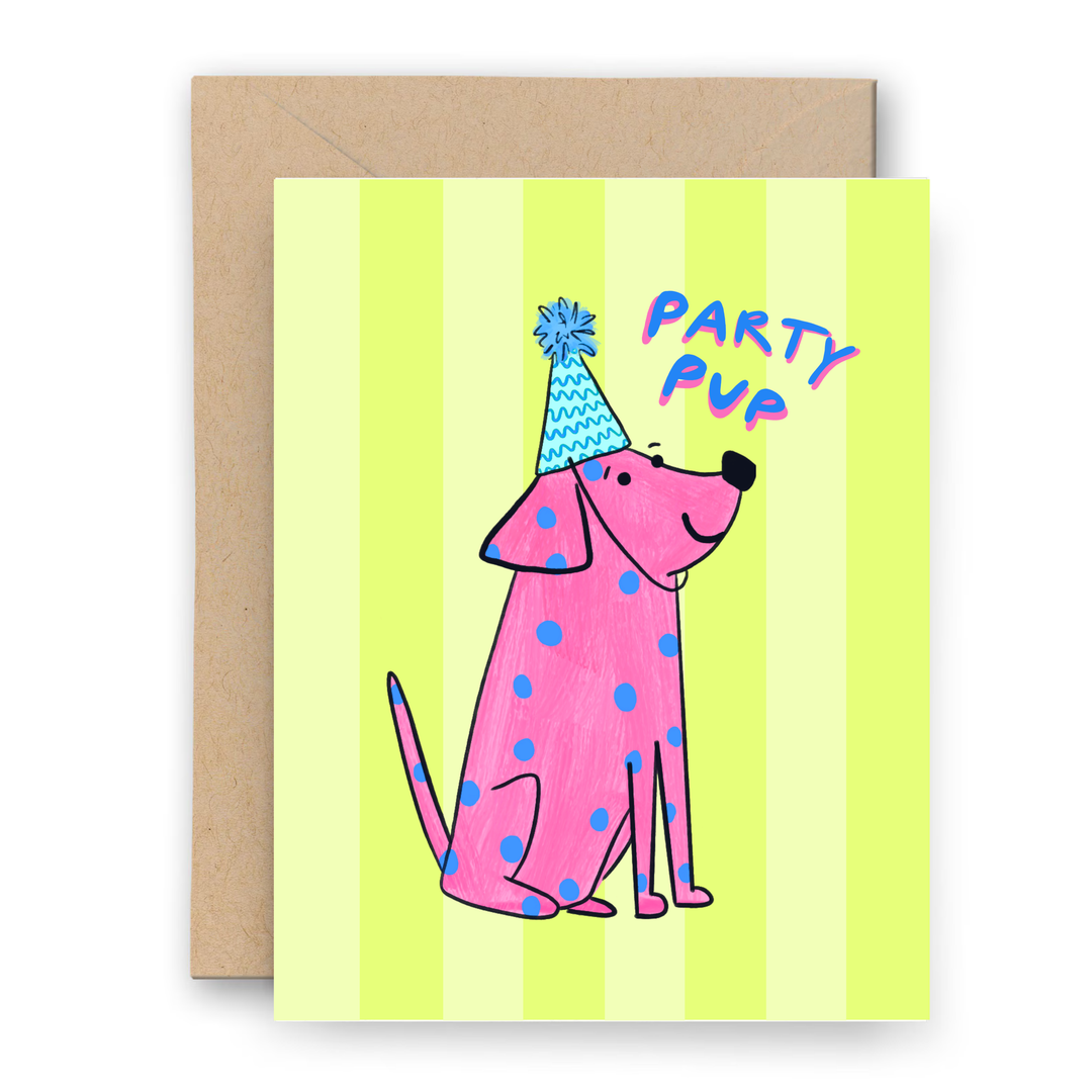 Party Pup - Greeting Card 