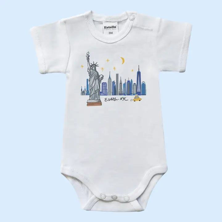 Goodnight NYC Organic Baby Snaptee