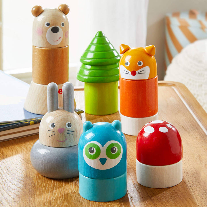 Forest Animals Wooden Stacking Toy by HABA USA at Babesta