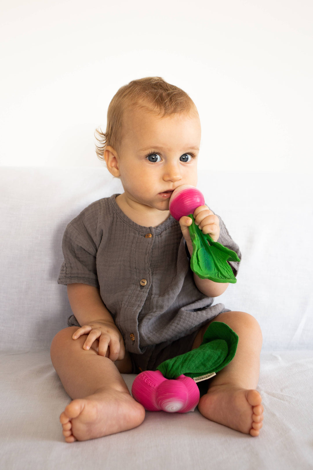 Ramona the Radish Mini DouDou Teether by Oli & Carol at Babesta