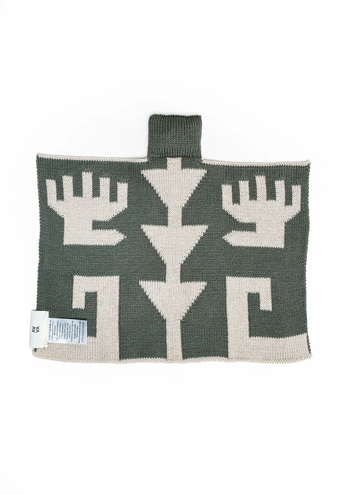  geometric pattern knitted lovey by Javiera Varas back