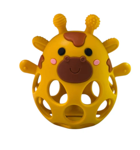 Silicone 3D Giraffe Teether