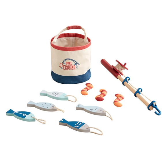 gone fishing set by wonder and wise