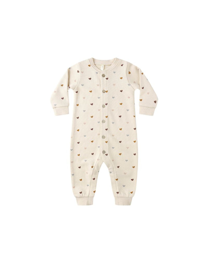 Hearts button down jumpsuit baby aw25 rylee + Cru