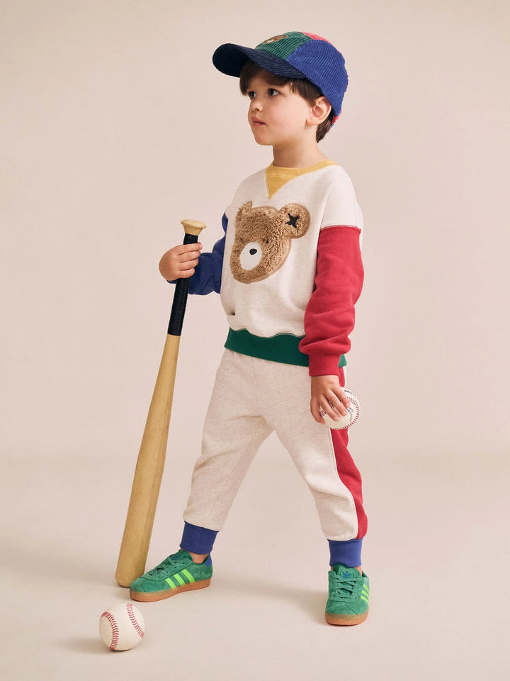 Furry Huxbear Color Block Sweatshirt by Huxbaby