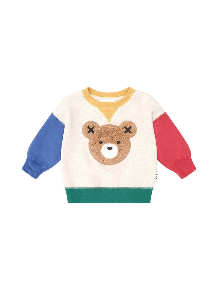 Furry Huxbear Color Block Sweatshirt by Huxbaby