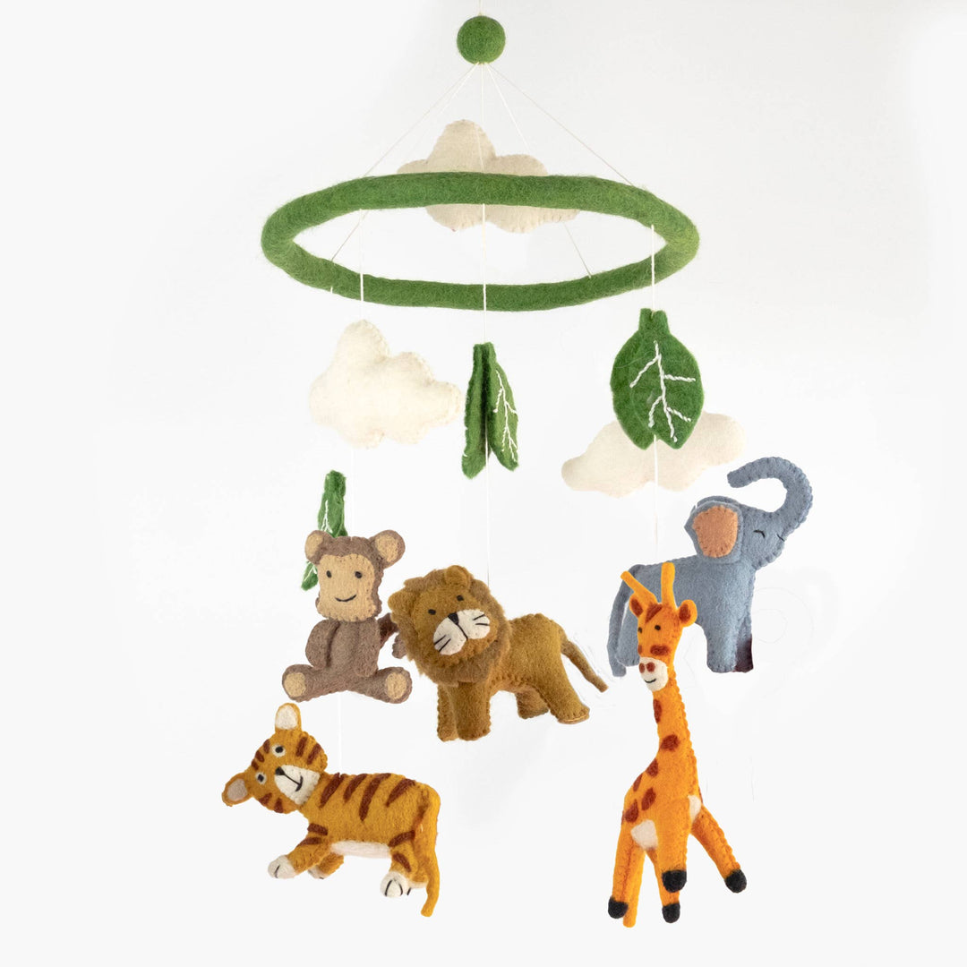 Baby Jungle - Baby Mobile by The Winding Road