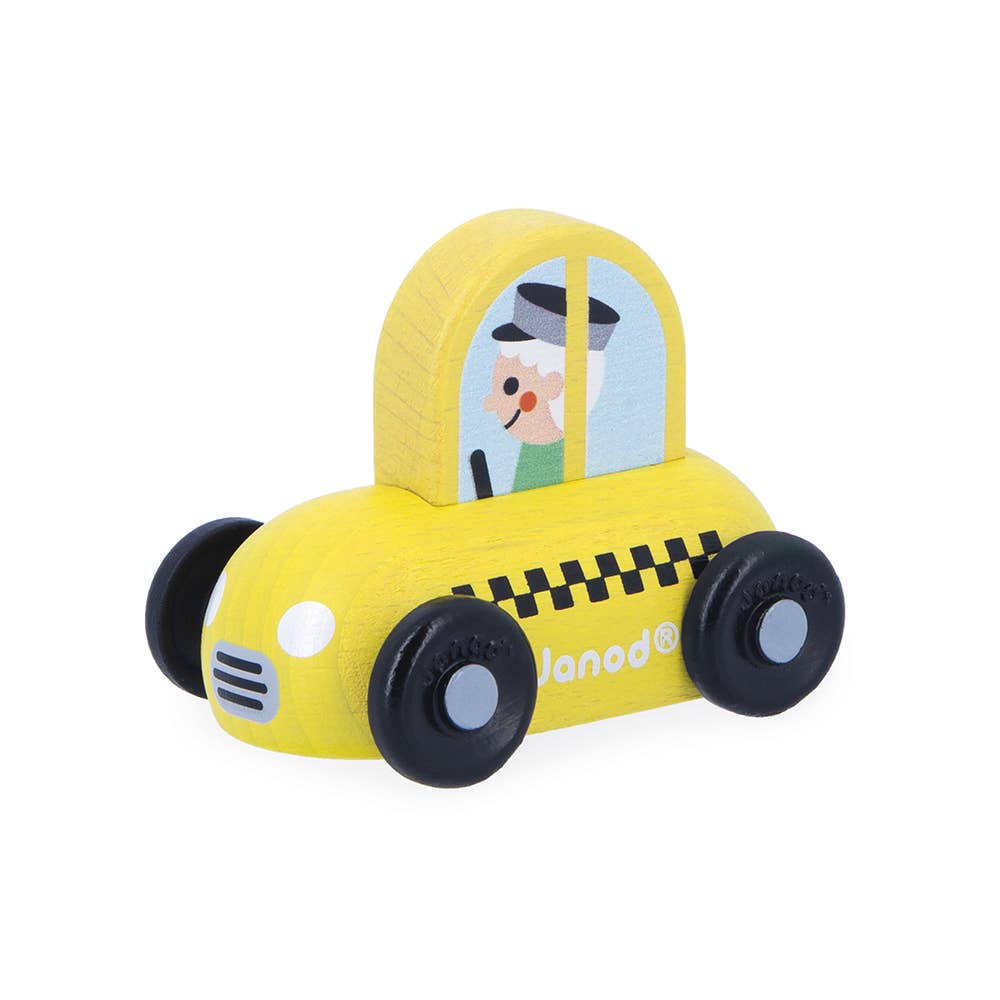 Crossroads City Taxi Toy by Janod