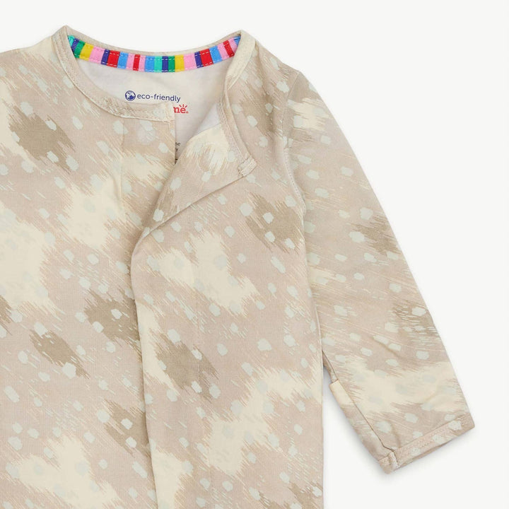 Babesta - Magnetic Me Magnetic Footie Sleepers in tan Doeskin, Sustainably Made
