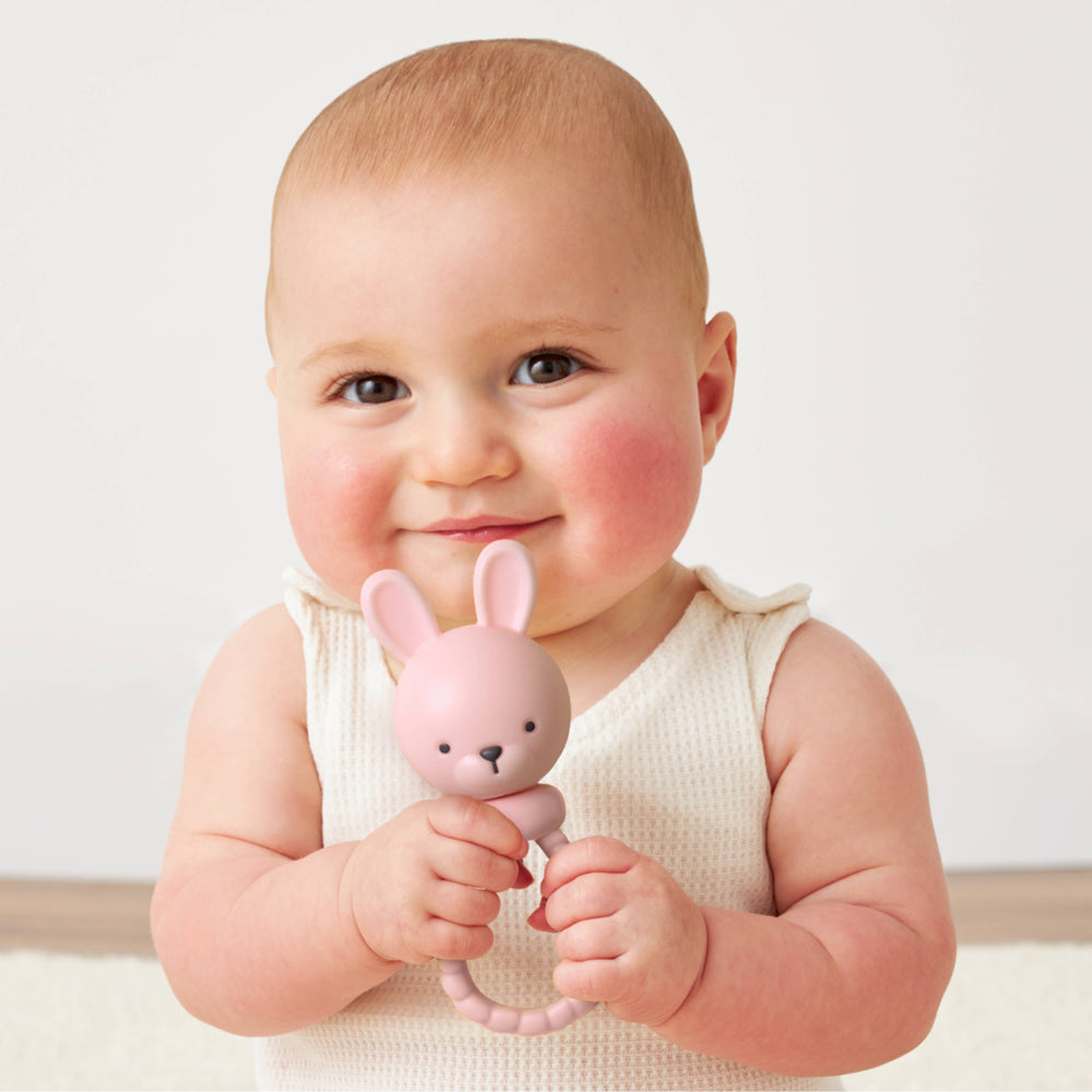  Pink Bunny Sweetie Rattle by Itzy Ritzy! 