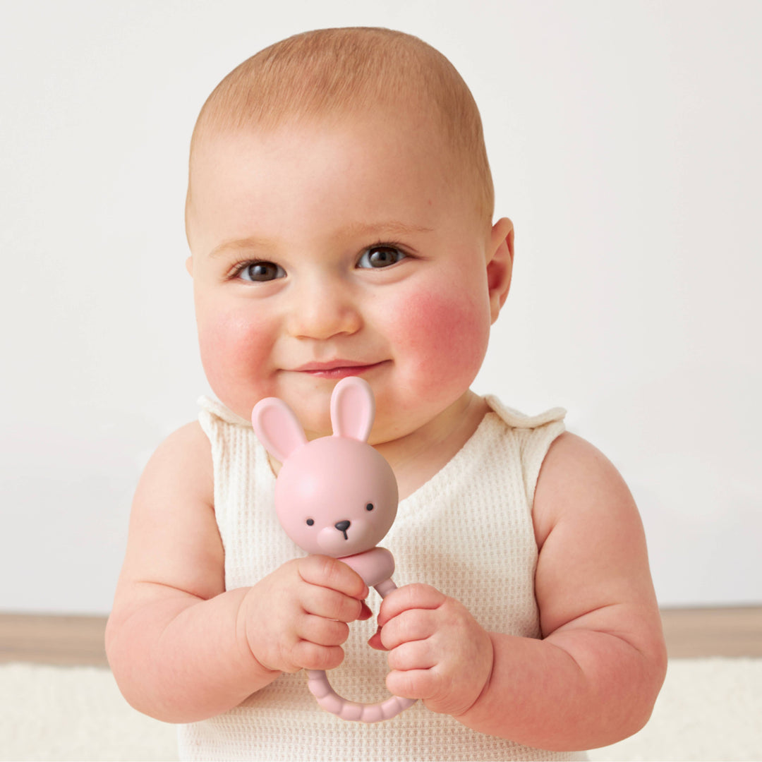  Pink Bunny Sweetie Rattle by Itzy Ritzy! 