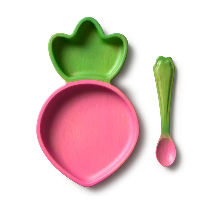 Ramona the Radish Plate &amp; Spoon Set by Oli &amp; Carol