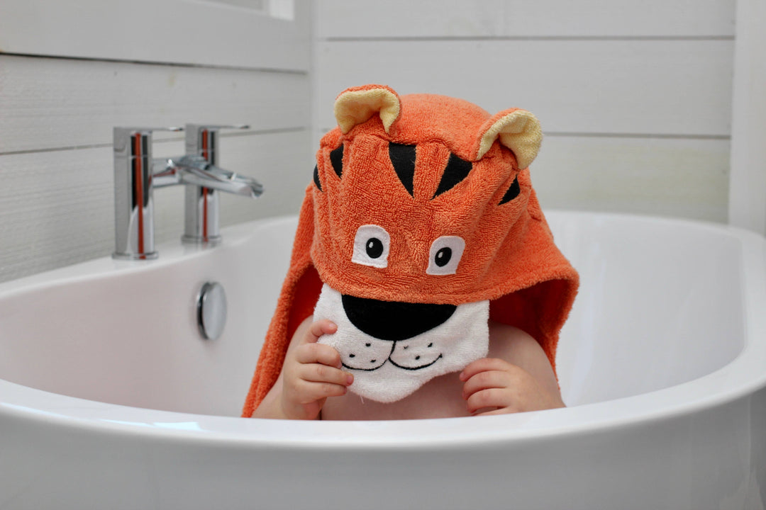 Tiger Hooded Towel by Yikes Twins
