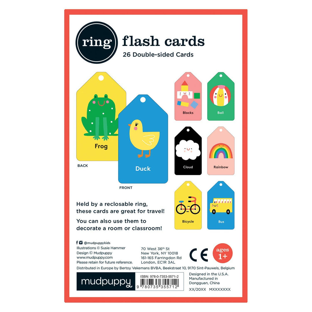 baby's first words ring flash card 