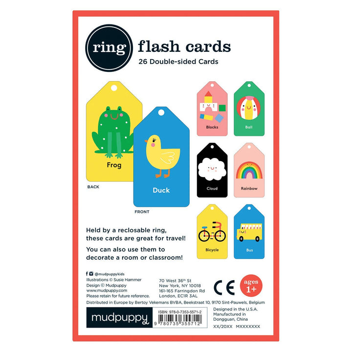 baby's first words ring flash card 