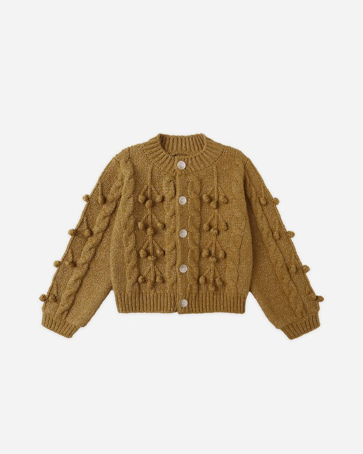 Bobble Cardigan - Golden - Babesta