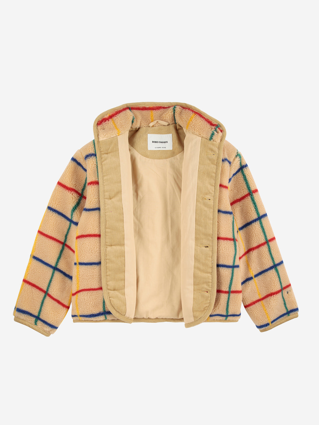 Color Stripe Sheepskin Jacket - Babesta