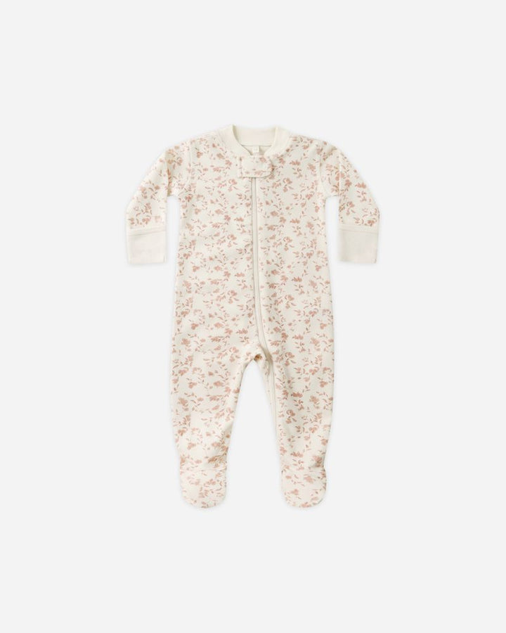 Long Sleeve Zip Sleeper Footie - French Garden - Babesta