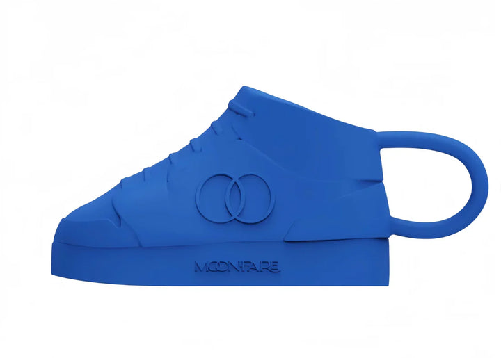 sneaker shaped silicone snack container for toddlers and kids BPA free, nontoxic, sustainably made