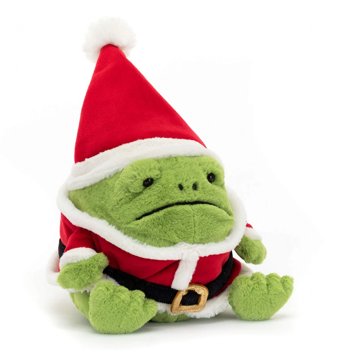 Santa Ricky Rain Frog by Jellycat