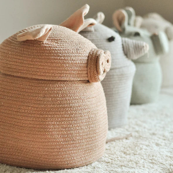 Peggy the Pig Basket by Lorena Canals